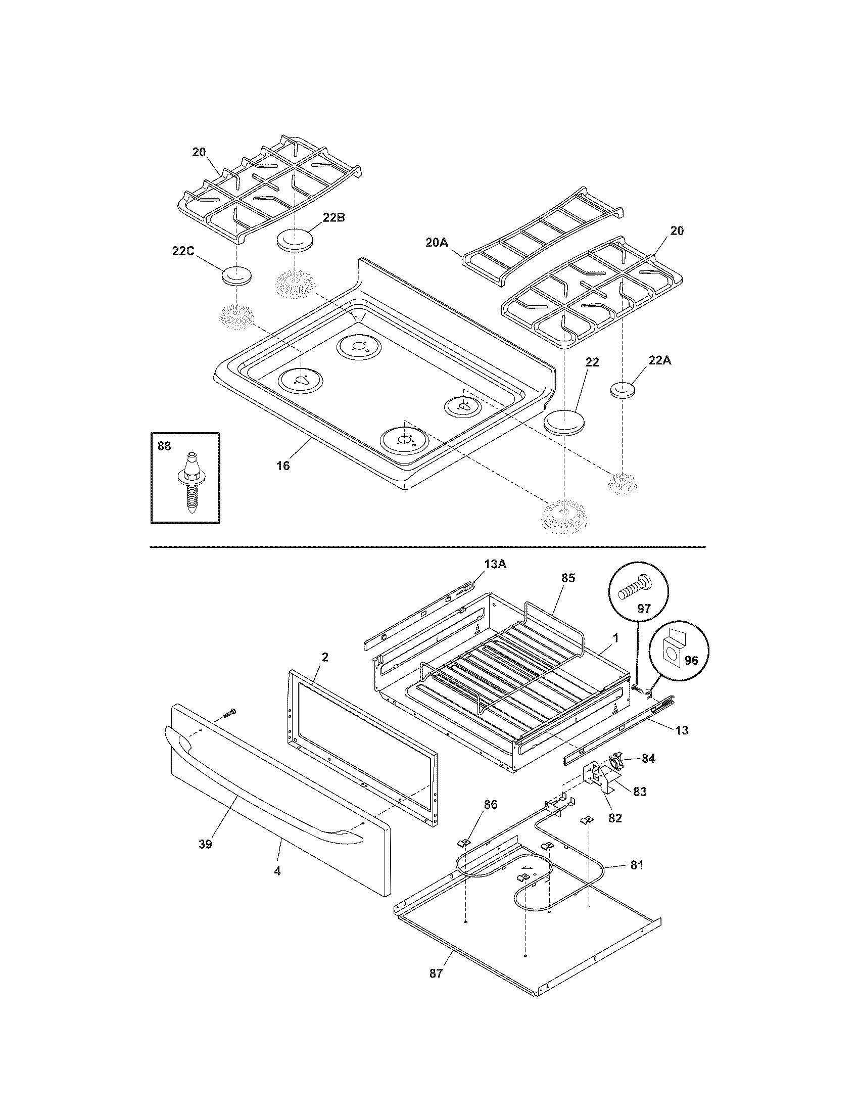 Top/drawer