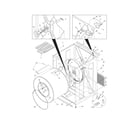 Kenmore 41784052500 cabinet/drum diagram