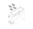 Universal/Multiflex (Frigidaire) CFC13M5AW5 cabinet diagram