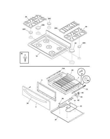 Top/drawer