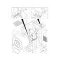 Kenmore 41784082500 cabinet/drum diagram