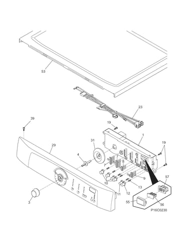 Controls/top panel