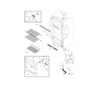 Frigidaire FFU11FC2CW3 cabinet diagram