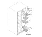 RCA RCK23LAPBFCC freezer shelves diagram