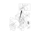 Frigidaire FGQ332ES0 cabinet/drum diagram