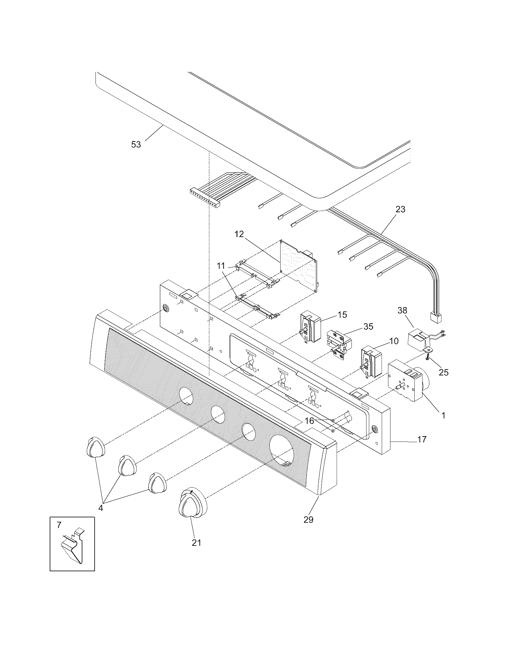 Controls/rop panel