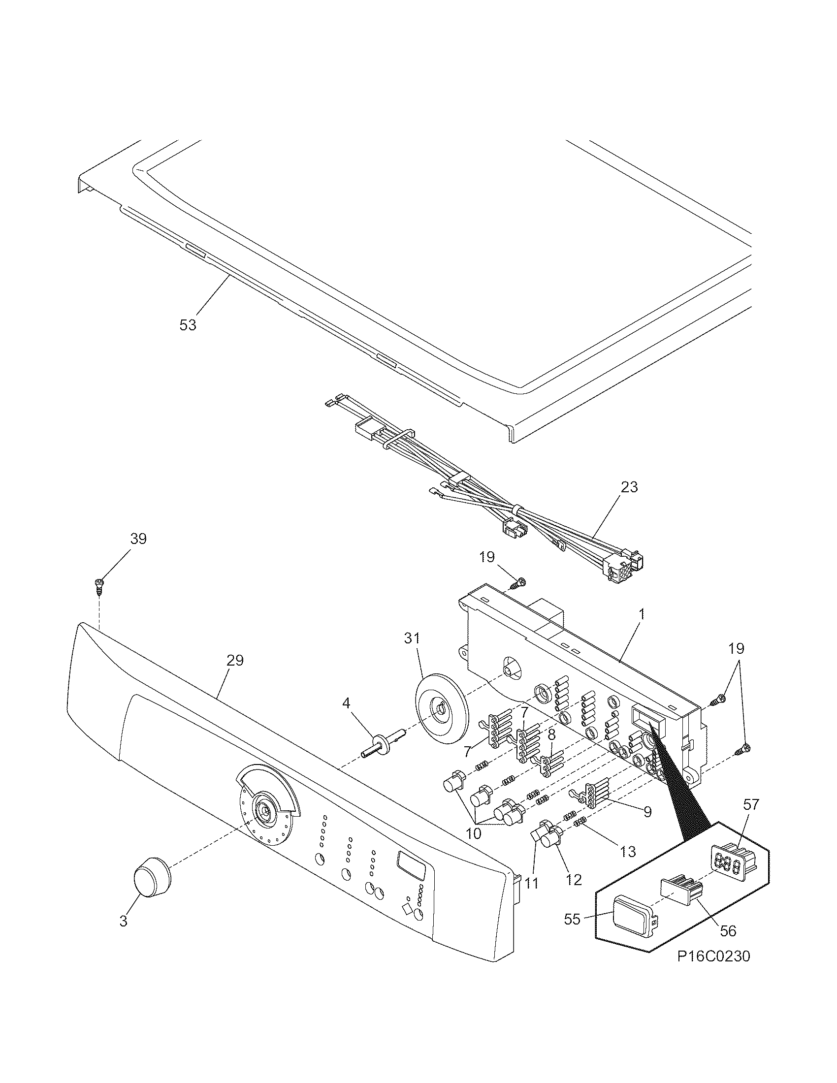 Controls/top panel