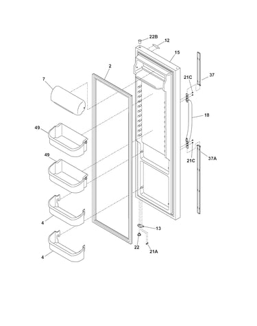 Refrigerator door