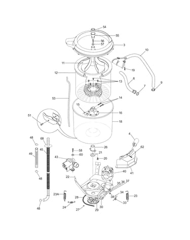 Motor/tub