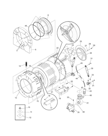 Motor/tub