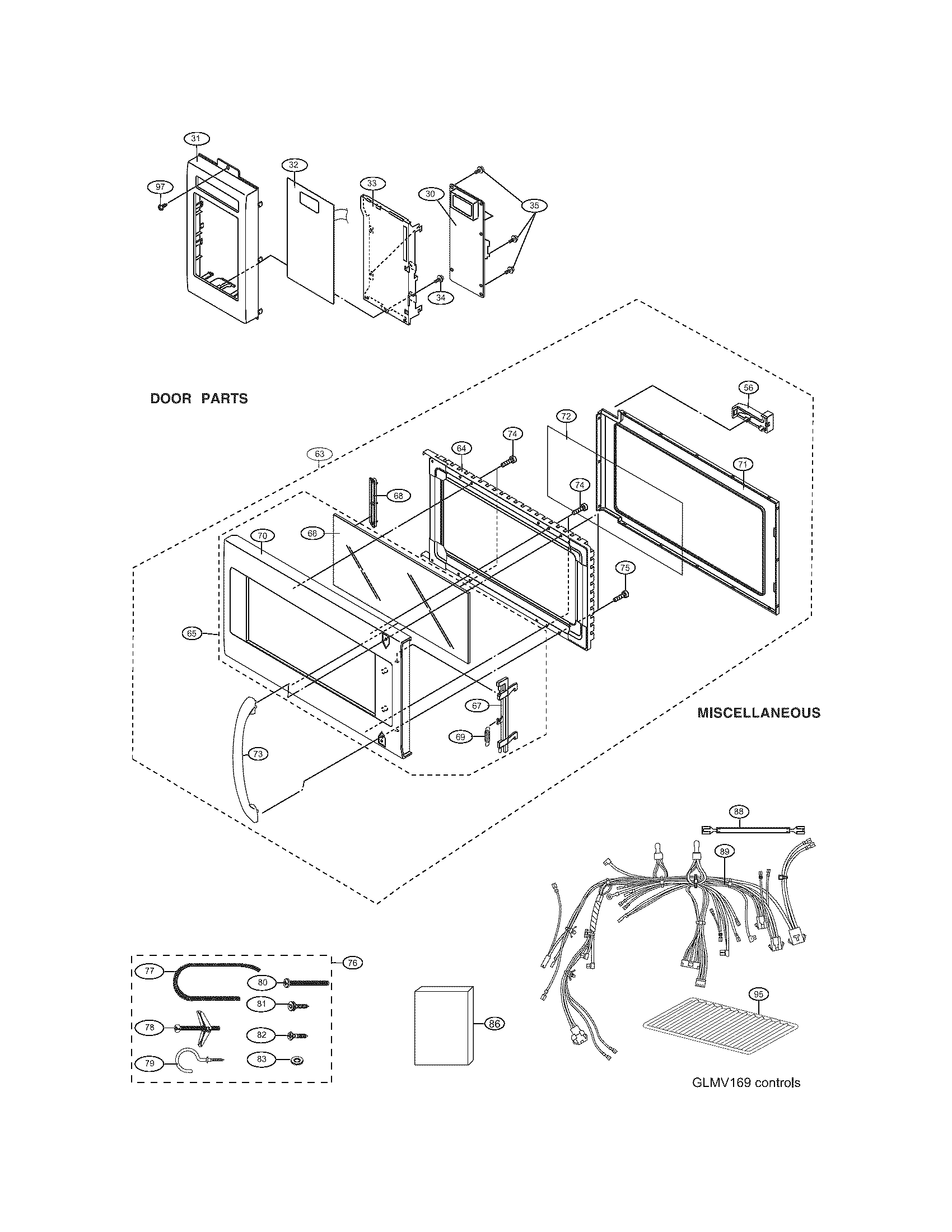 CONTROL PANEL/DOOR/MISC