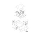 Frigidaire CFES367DC3 top/drawer diagram