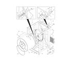 Frigidaire FEQ1442CES0 cabinet/drum diagram