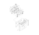 Frigidaire FED367DBB door diagram