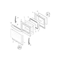 Frigidaire FEFB78DQD door diagram