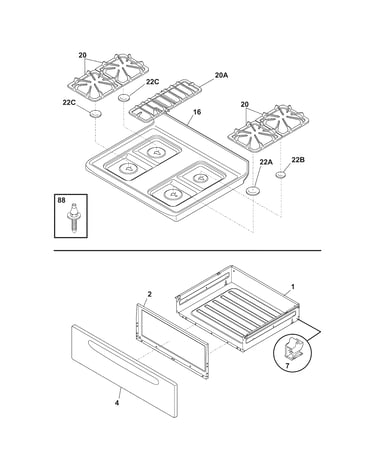 Top/drawer
