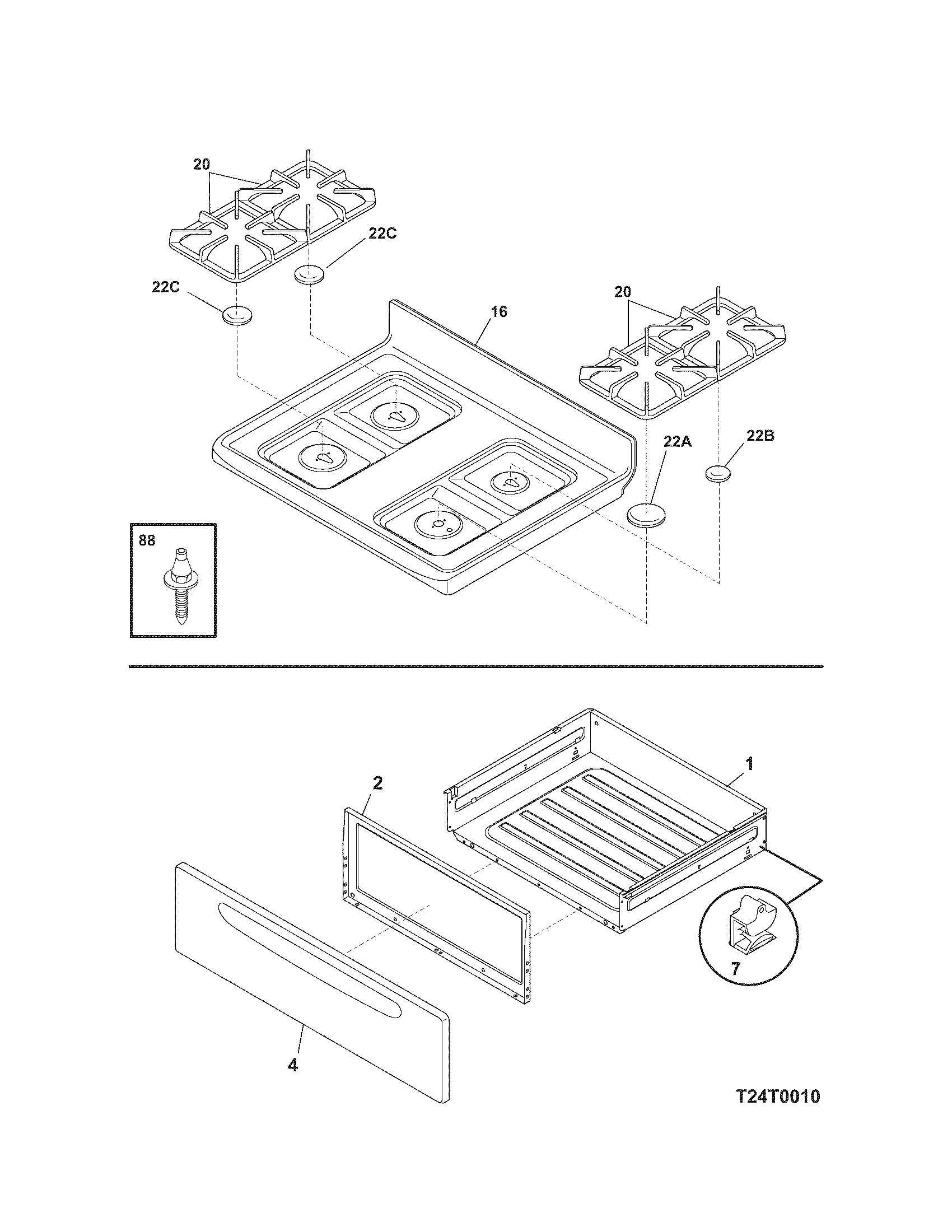 Top/drawer