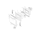 Frigidaire FGF355DSB door diagram