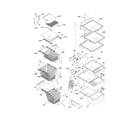 Frigidaire FLSC238DS4 shelves diagram