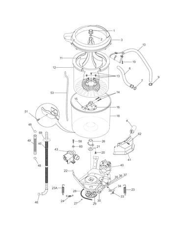 Motor/tub