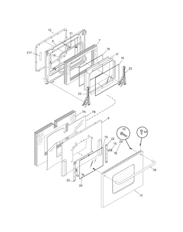Oven door