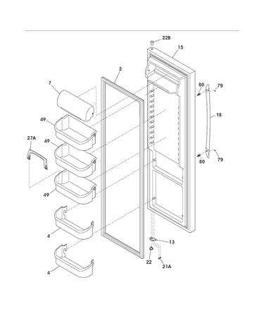 Refrigerator door