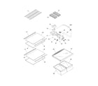 White-Westinghouse WRT21MG3AQA shelves diagram