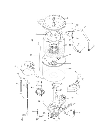 Motor/tub