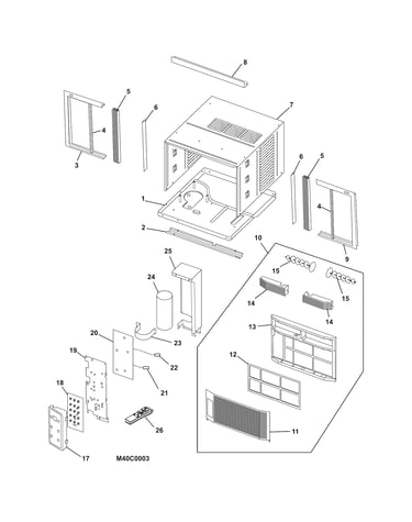 Cabinet/front/controls