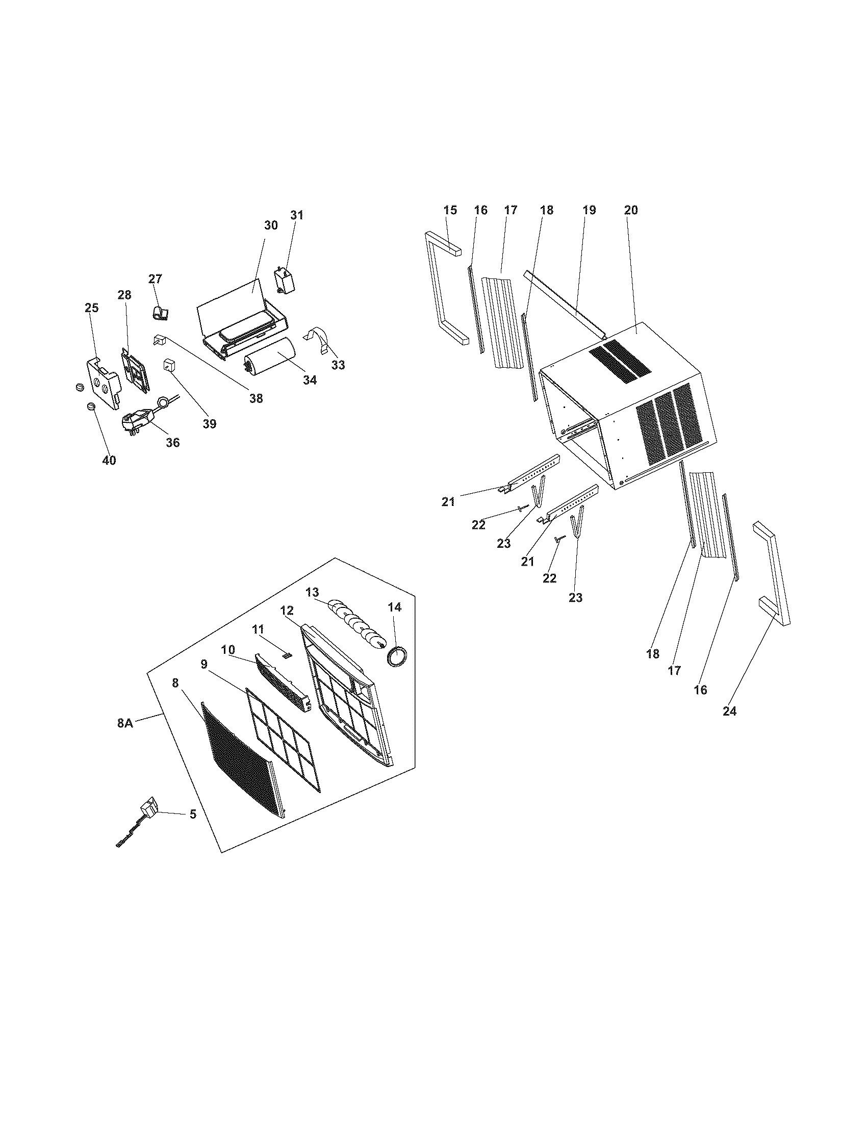Cabinet/front/controls