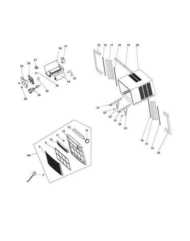 Cabinet/front/controls