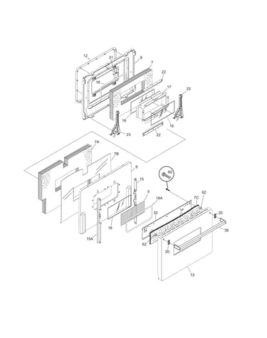 Oven door