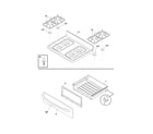 Frigidaire FGF366DCE top/drawer diagram