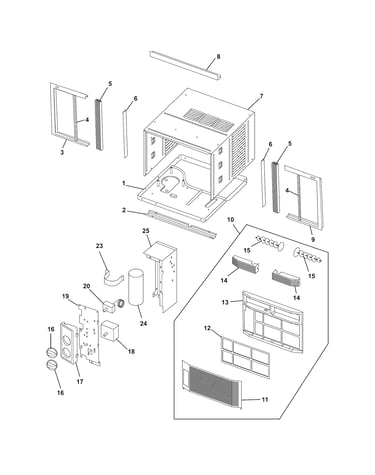 Cabinet/front/controls