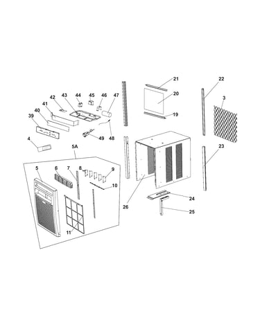 Cabinet/front/controls