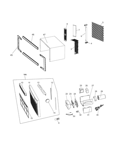 Cabinet/front/controls
