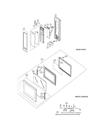 Control panel/door