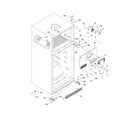 White-Westinghouse WRT8G3EW4 cabinet diagram