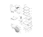 Kenmore 25344362501 shelves diagram