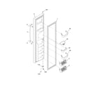 Frigidaire FRS6B7EESB9 freezer door diagram