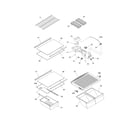 Kenmore 25360723307 shelves diagram