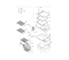 Kenmore 25354713500 shelves diagram