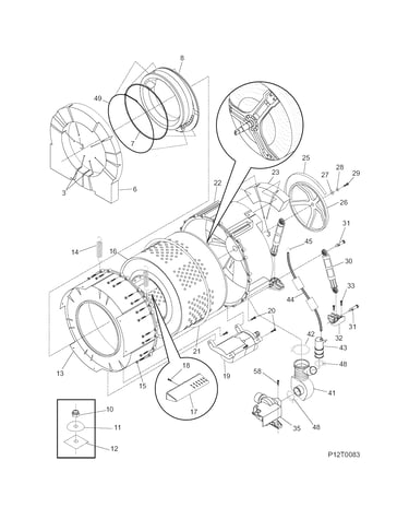 Motor/tub