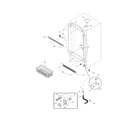 Frigidaire FFU2124DW3 cabinet diagram