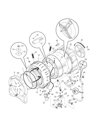Motor/tub