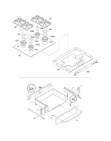 Top/drawer