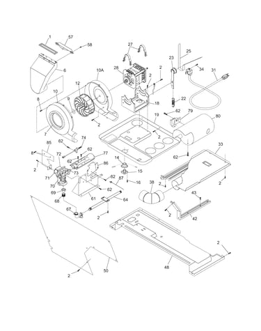 Motor/blower/belt