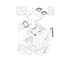Frigidaire GLGH1642DS1 lower cabinet/top diagram