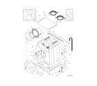 Frigidaire GCEH1642DS1 lower cabinet/top diagram