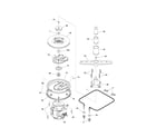 Kenmore 58714439201 motor & pump diagram